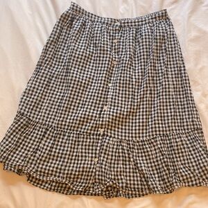 Old Navy Gingham Midi Skirt